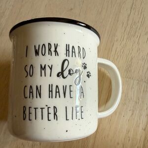 White Ceramic Dog Lover Mug